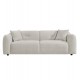 ΚΑΝΑΠΕΣ 3-ΘΕΣΙΟΣ JUNOA HM3333.02 ΕΚΡΟΥ ΥΦΑΣΜΑ 228x89x74Υεκ