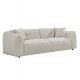 ΚΑΝΑΠΕΣ 3-ΘΕΣΙΟΣ JUNOA HM3333.02 ΕΚΡΟΥ ΥΦΑΣΜΑ 228x89x74Υεκ