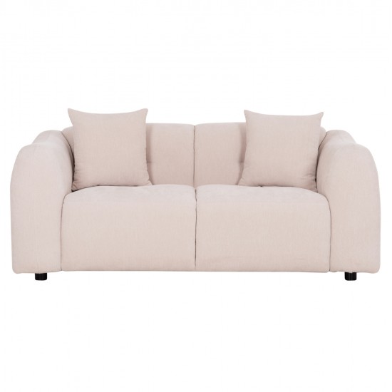 ΚΑΝΑΠΕΣ 2-ΘΕΣΙΟΣ JUNOA HM3334.02 ΕΚΡΟΥ ΥΦΑΣΜΑ 172x89x85Υεκ