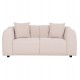 ΚΑΝΑΠΕΣ 2-ΘΕΣΙΟΣ JUNOA HM3334.02 ΕΚΡΟΥ ΥΦΑΣΜΑ 172x89x85Υεκ