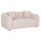 ΚΑΝΑΠΕΣ 2-ΘΕΣΙΟΣ JUNOA HM3334.02 ΕΚΡΟΥ ΥΦΑΣΜΑ 172x89x85Υεκ