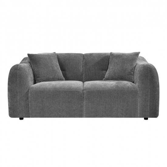 ΚΑΝΑΠΕΣ 2-ΘΕΣΙΟΣ JUNOA HM3334.01 ΓΚΡΙ ΥΦΑΣΜΑ 172x89x74Υεκ