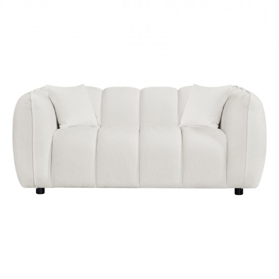 ΚΑΝΑΠΕΣ 2-ΘΕΣΙΟΣ LYKKE HM3324.02 ΕΚΡΟΥ ΥΦΑΣΜΑ 172x89x70Υεκ.
