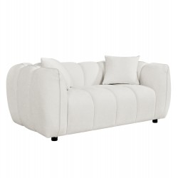 ΚΑΝΑΠΕΣ 2-ΘΕΣΙΟΣ LYKKE HM3324.02 ΕΚΡΟΥ ΥΦΑΣΜΑ 172x89x70Υεκ.