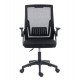 ΚΑΡΕΚΛΑ ΓΡΑΦΕΙΟΥ ZENITH HM1225.01 PP & MESH ΥΦΑΣΜΑ--ΜΑΥΡΟ 60x60x92-100Υεκ