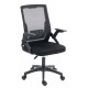 ΚΑΡΕΚΛΑ ΓΡΑΦΕΙΟΥ ZENITH HM1225.01 PP & MESH ΥΦΑΣΜΑ--ΜΑΥΡΟ 60x60x92-100Υεκ