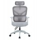 ΚΑΡΕΚΛΑ ΓΡΑΦΕΙΟΥ APEX HM1227.02 ΛΕΥΚΟ PP--ΑΝΟΙΧΤΟ ΓΚΡΙ MESH 68x68x120-130Υεκ