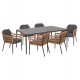 ΣΕΤ ΤΡΑΠΕΖΑΡΙΑΣ 7ΤΜΧ STAD HM10863.01 ΓΚΡΙ ΑΛΟΥΜΙΝΙΟ-SINTERED STONE TOP-OLEFIN