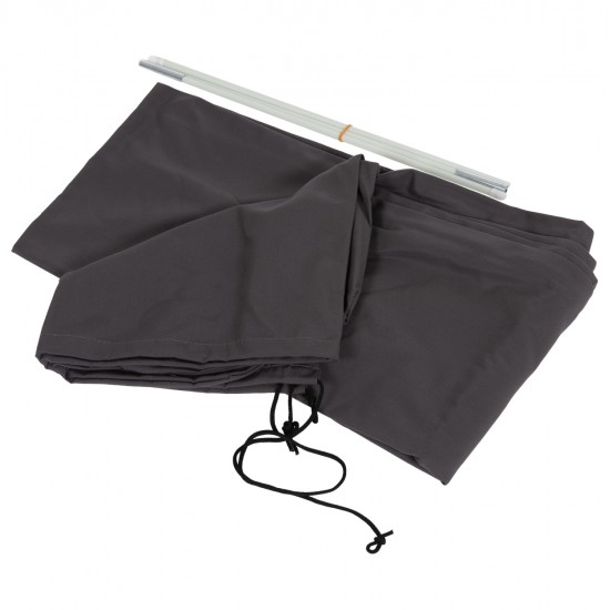 ΚΑΛΥΜΜΑ 4X4m ΓΙΑ ΟΜΠΡΕΛΑ HM6621.01 - SPUN POLYESTER ΣΕ ΓΚΡΙ