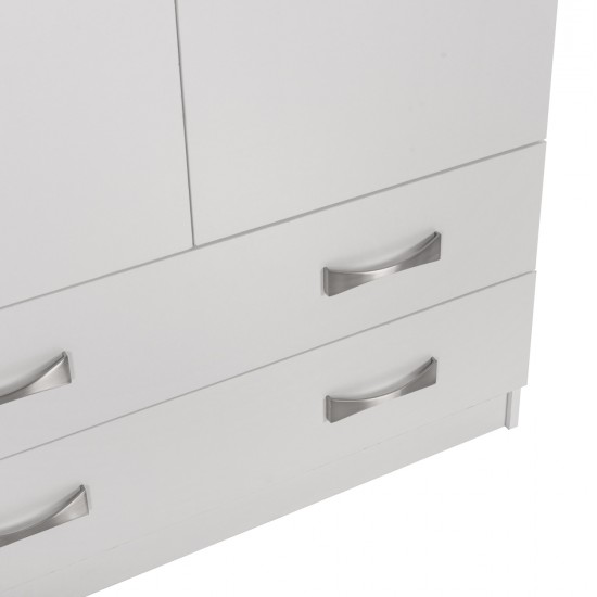 ΝΤΟΥΛΑΠΑ 3ΦΥΛΛΗ ΜΕ ΠΑΤΑΡΙ CARLY HM10891.05 ΜΕΛΑΜΙΝΗ ΣΕ ΛΕΥΚΟ 150X55Χ240Υεκ.
