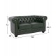 ΣΕΤ ΚΑΝΑΠΕΣ 2ΘΕΣΙΟΣ & 3ΘΕΣΙΟΣ HM10911.08 PU ΔΕΡΜΑ Τ.CHESTERFIELD ΚΥΠΑΡΙΣΣΙ