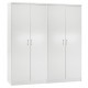ΣΕΤ 2 ΝΤΟΥΛΑΠΕΣ 2ΦΥΛΛΕΣ JENNA HM11350.05 ΜΕΛΑΜΙΝΗ ΣΕ ΛΕΥΚΟ 160x43x181Υεκ