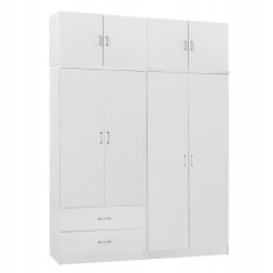 ΝΤΟΥΛΑΠΑ 4-ΦΥΛΛΗ ΜΕ ΠΑΤΑΡΙ & ΣΥΡΤΑΡΙΑ JENNA HM11355.05 ΜΕΛΑΜΙΝΗ ΣΕ ΛΕΥΚΟ 160x43x240Υεκ