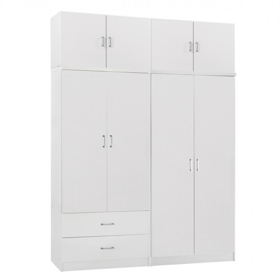ΝΤΟΥΛΑΠΑ 4-ΦΥΛΛΗ ΜΕ ΠΑΤΑΡΙ & ΣΥΡΤΑΡΙΑ JENNA HM11355.05 ΜΕΛΑΜΙΝΗ ΣΕ ΛΕΥΚΟ 160x43x240Υεκ