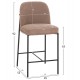 ΣΚΑΜΠΟ ΜΠΑΡ ΜΕΣ.ΥΨΟΥΣ MANIDO HM18427.02 TAUPE ΥΦΑΣΜΑ-ΜΕΤΑΛ.ΜΑΥΡΟΣ ΣΚΕΛΕΤΟΣ 45x55x92Υεκ