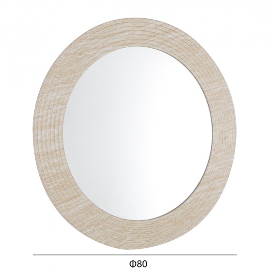 ΚΑΘΡΕΠΤΗΣ ΤΟΙΧΟΥ FONTE HM4880 ΠΛΑΙΣΙΟ MDF ΜΕ PVC ΣΕ ΧΡΩΜΑΤΙΣΜΟ ΤΡΑΒΕΡΤΙΝΑΣ Φ80εκ.