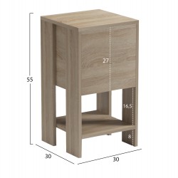 ΚΟΜΟΔΙΝΟ ARGUS HM18378.01 ΜΕΛΑΜΙΝΗ SONAMA 30x30x55Υεκ.