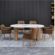 ΣΕΤ ΤΡΑΠΕΖΑΡΙΑΣ 7ΤΜΧ MELLOW HM21361 ΚΕΡΑΜΙΚΟ TOP/MDF ΠΟΔΙΑ--PU ΚΑΦΕ/ΜΕΤΑΛ.ΠΟΔΙΑ