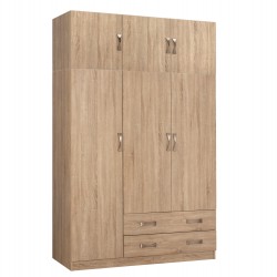 ΝΤΟΥΛΑΠΑ 3ΦΥΛΛΗ ΜΕ ΠΑΤΑΡΙ CARLY HM10891.02 ΜΕΛΑΜΙΝΗ ΣΕ SONAMA 150X55Χ240Υεκ.