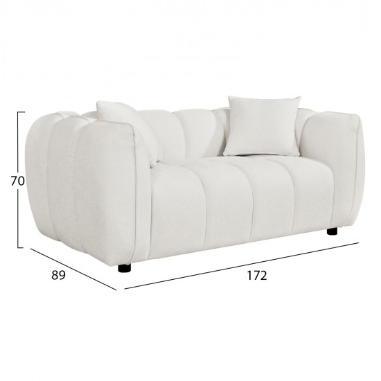 ΣΕΤ ΣΑΛΟΝΙ 3Θ & 2Θ LYKKE HM10812.02 ΕΚΡΟΥ ΥΦΑΣΜΑ